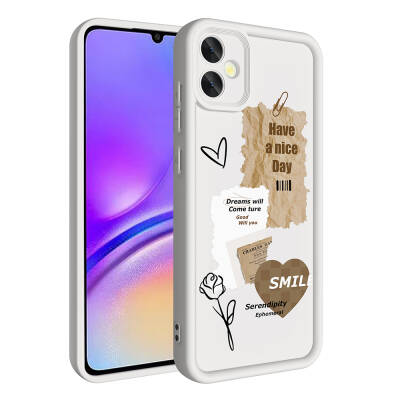 Galaxy A05 Case Camera Protected Printed Back Surface Zore Klas Cover - Zore
