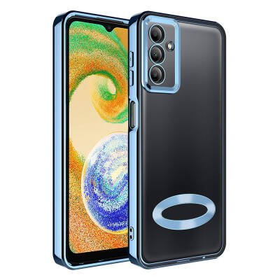 Galaxy A05S Kılıf Kamera Korumalı Logo Gösteren Zore Omega Kapak - Zore