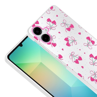 Galaxy A06 Case with Camera Protector, Patterned Zore Clip Cover - 9