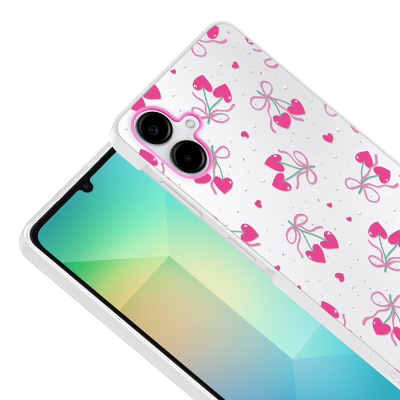Galaxy A06 Case with Camera Protector, Patterned Zore Clip Cover - 9