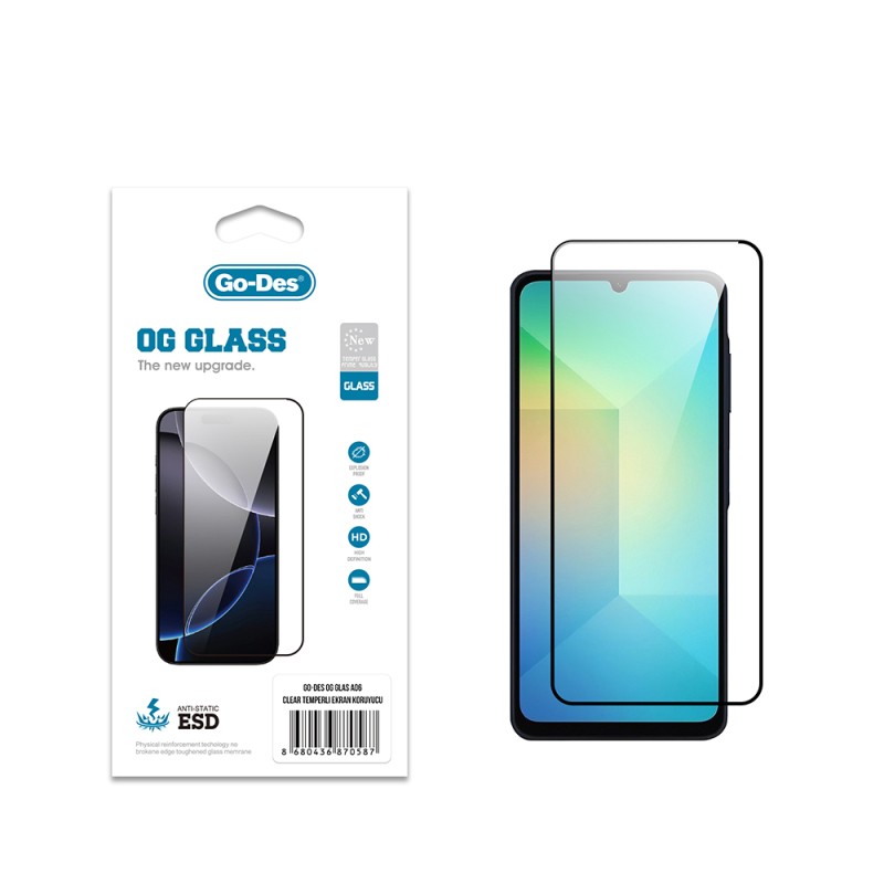 Galaxy A06 Go Des OG Glass Antistatic Tempered Glass Screen Protector - 1