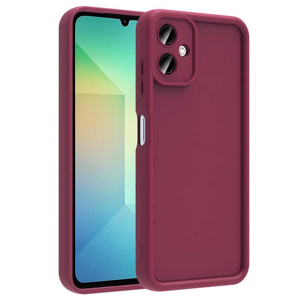 Galaxy A06 Kılıf Kamera Korumalı NXXA Ananas Kapak - Mürdüm