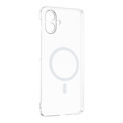 Galaxy A07 Camera Protected M-Safe Charging Transparent Zore London Hard PC Case - 3