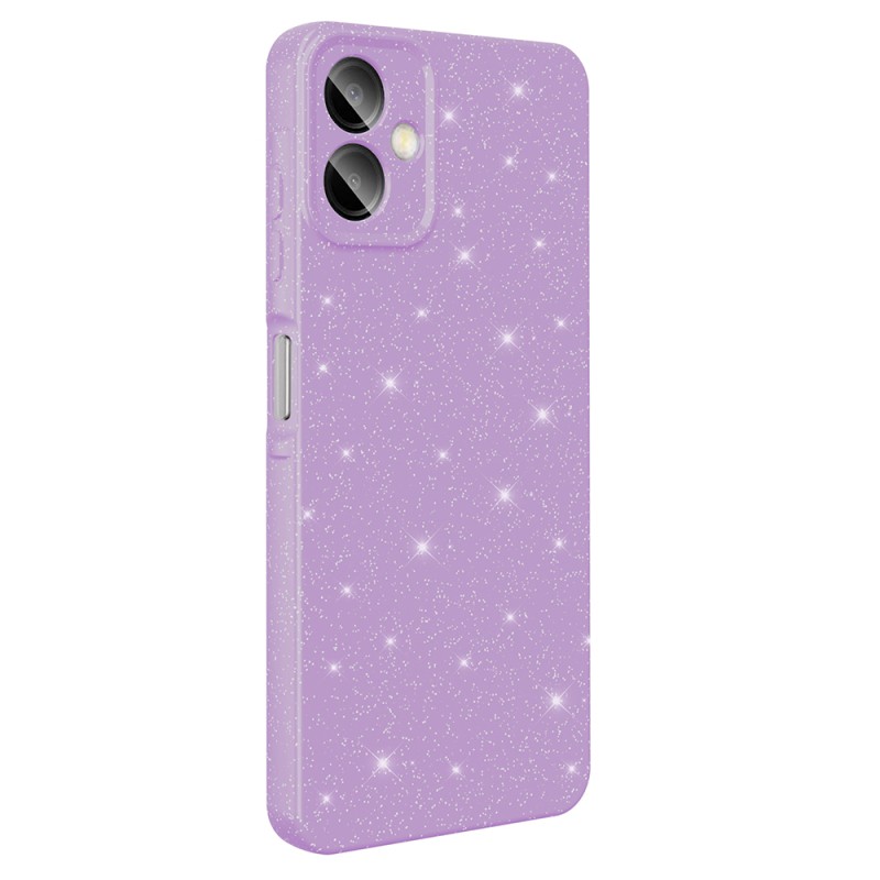 Galaxy A07 Case with Camera Protection, Glittery Luxury Zore Cotton Cover - 6