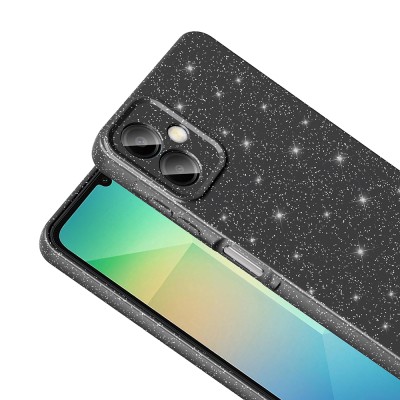 Galaxy A07 Case with Camera Protection, Glittery Luxury Zore Cotton Cover - 12