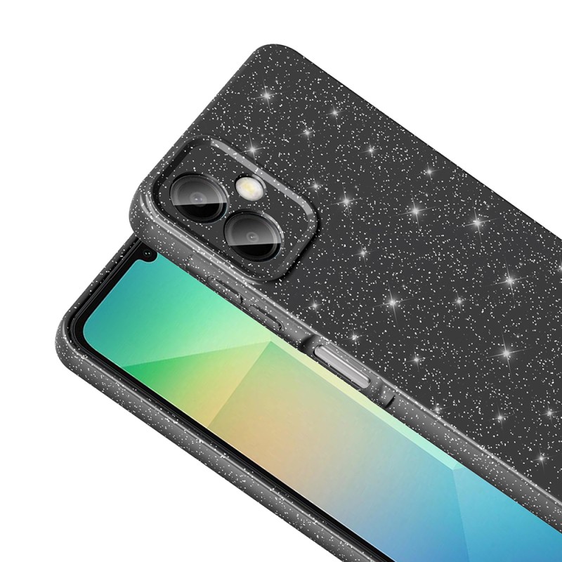 Galaxy A07 Case with Camera Protection, Glittery Luxury Zore Cotton Cover - 12
