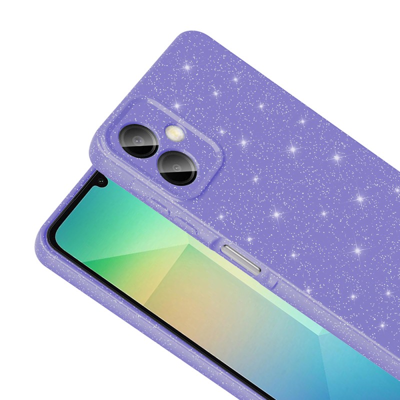 Galaxy A07 Case with Camera Protection, Glittery Luxury Zore Cotton Cover - 13