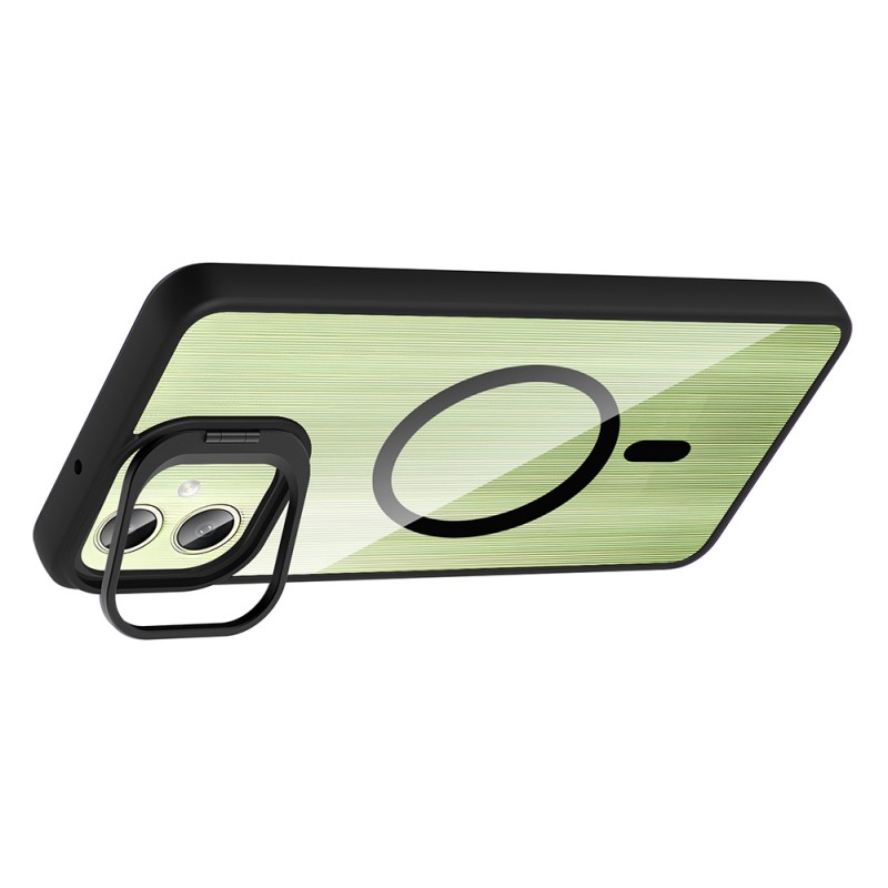 Galaxy A07 Case with Stand and Free Camera Lens - Zore Etro Cover - 16