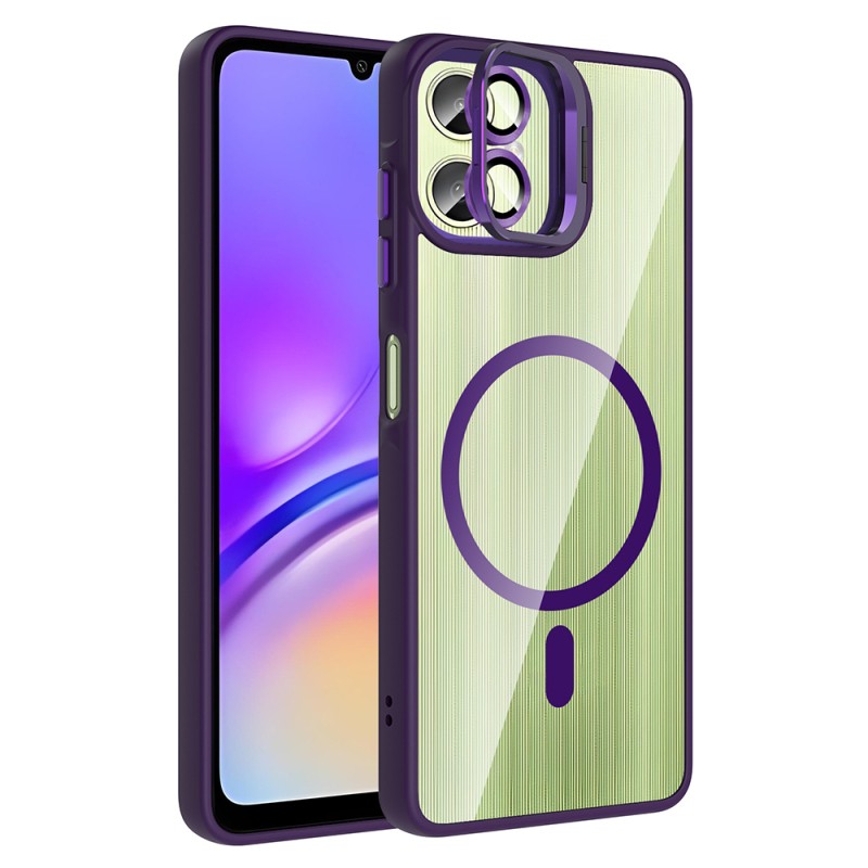Galaxy A07 Case with Stand and Free Camera Lens - Zore Etro Cover - 2
