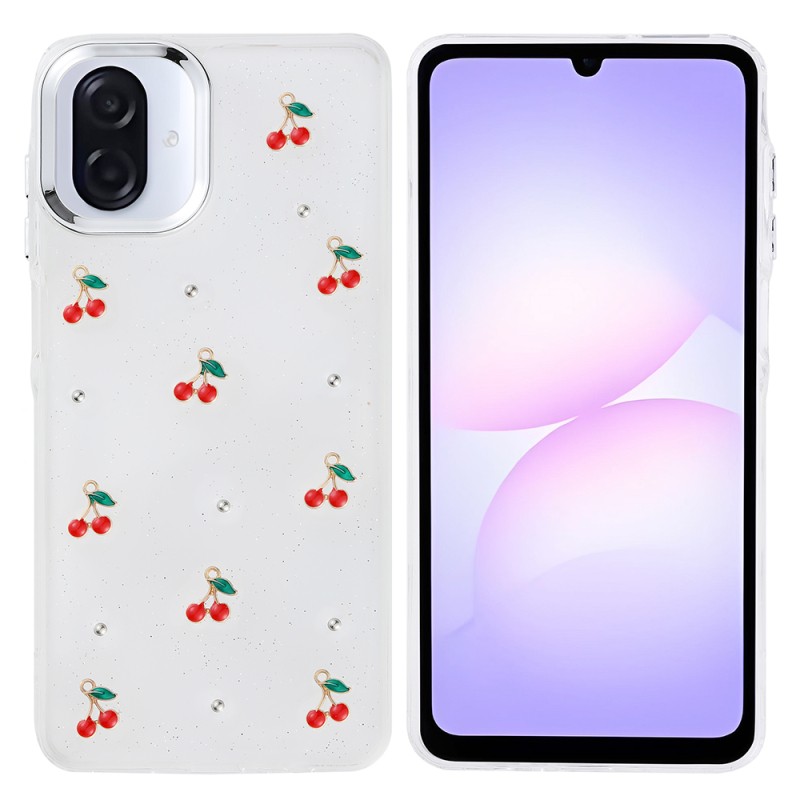 Galaxy A07 Kılıf Airbag Tasarımlı Simli Şeffaf Zore Kutup Kapak - 1
