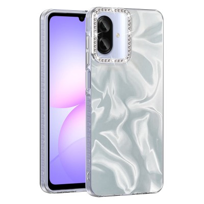 Galaxy A07 Kılıf Airbagli Parlak Taş Detay Tasarımlı Zore Esila Kapak - 5