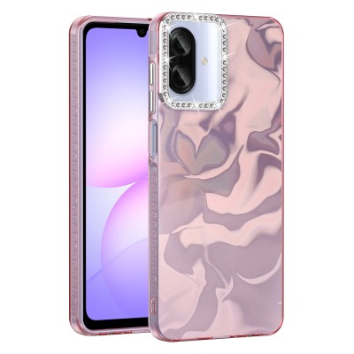 Galaxy A07 Kılıf Airbagli Parlak Taş Detay Tasarımlı Zore Esila Kapak - 8