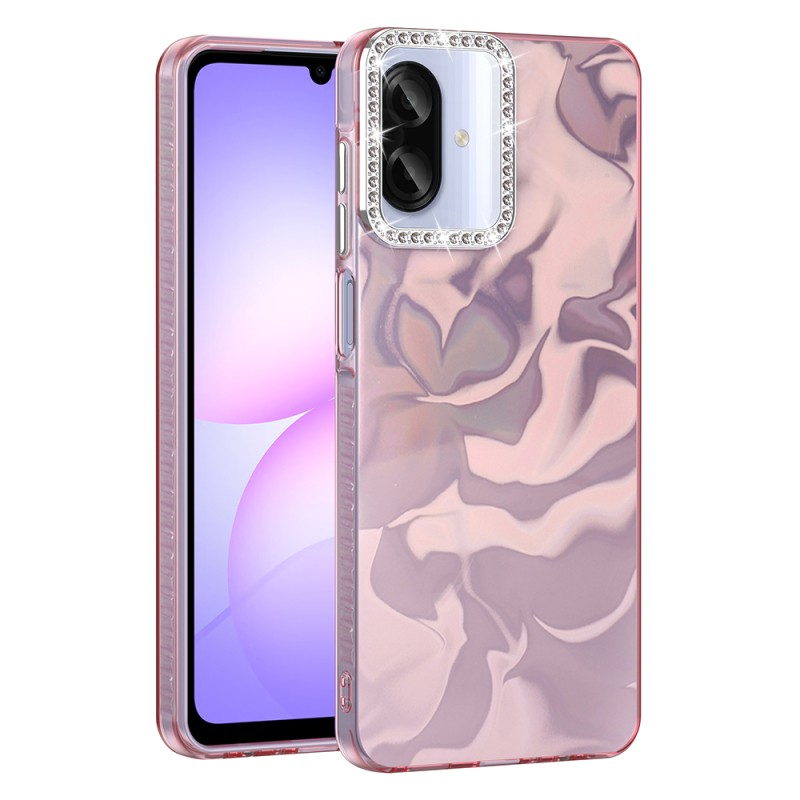 Galaxy A07 Kılıf Airbagli Parlak Taş Detay Tasarımlı Zore Esila Kapak - 8