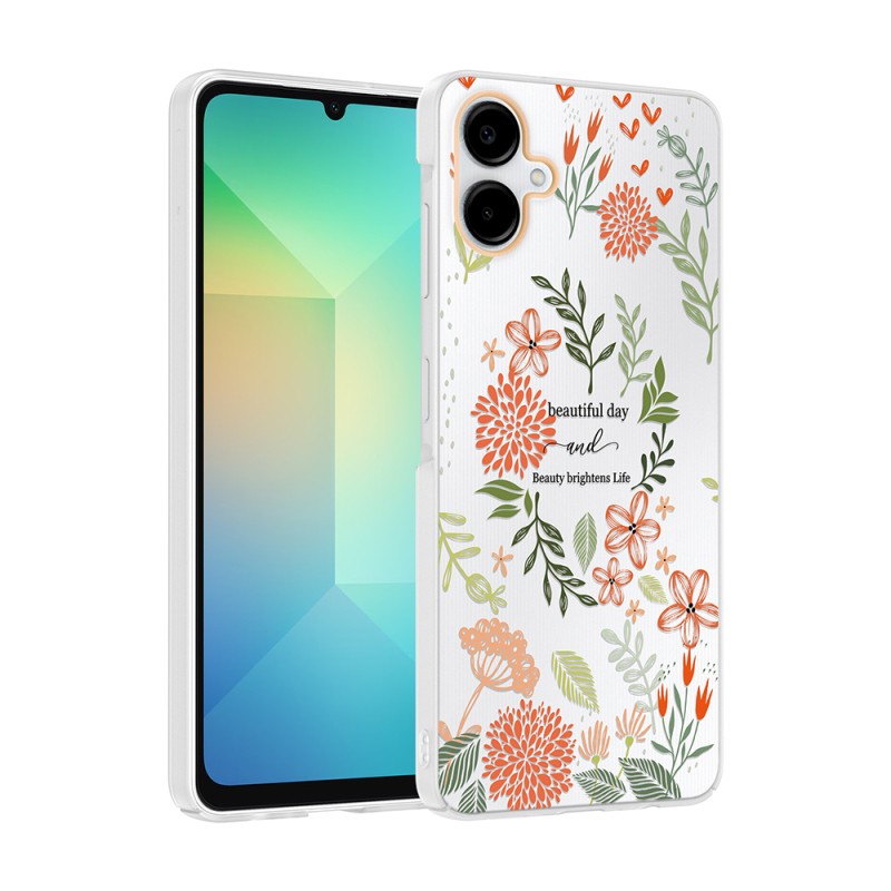 Galaxy A07 Kılıf Kamera Korumalı Desenli Zore Klip Kapak - 4