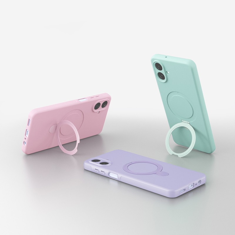 Galaxy A07 Kılıf M-safe Şarj Özellikli Standlı Zore Samara Kapak - 6
