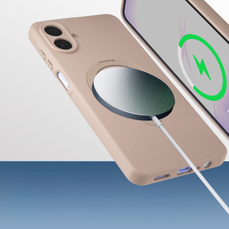 Galaxy A07 Kılıf M-safe Şarj Özellikli Standlı Zore Samara Kapak - 7