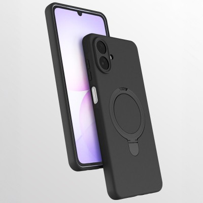 Galaxy A07 Kılıf M-safe Şarj Özellikli Standlı Zore Samara Kapak - 4