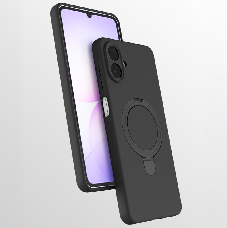 Galaxy A07 Kılıf M-safe Şarj Özellikli Standlı Zore Samara Kapak - 4