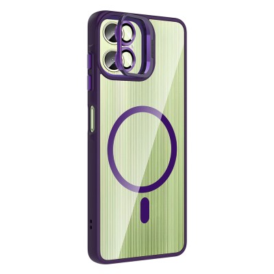 Galaxy A07 Kılıf Standlı ve Kamera Lens Hediyeli Zore Etro Kapak - 7
