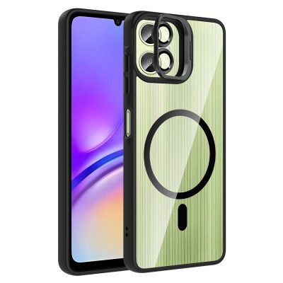 Galaxy A07 Kılıf Standlı ve Kamera Lens Hediyeli Zore Etro Kapak - 5