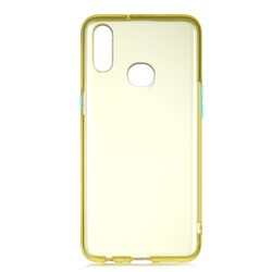 Galaxy A10S Kılıf Zore Bistro Kapak Sarı