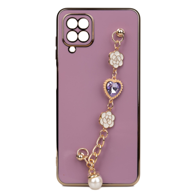 Galaxy A12 Kılıf El Tutamaçlı Kamera Korumalı Zore Taka Silikon Kapak - Zore