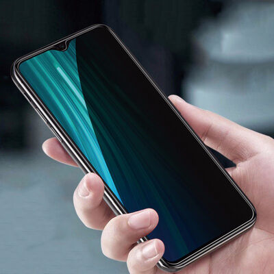 Galaxy A12 Zore New 5D Privacy Temperli Ekran Koruyucu
