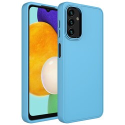 Galaxy A13 4G Case Metal Frame and Button Design Silicone Zore Luna Cover - 7