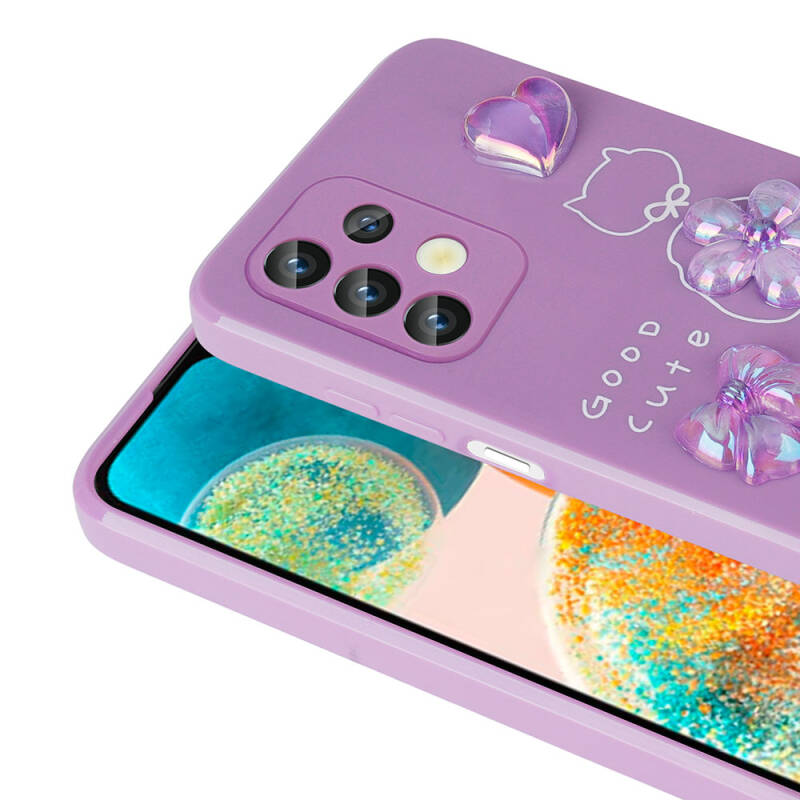 Galaxy A13 4G Case Relief Figured Shiny Zore Toys Silicone Cover - 4