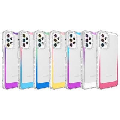 Galaxy A13 4G Case Silvery and Color Transition Design Lens Protected Zore Park Cover - 9