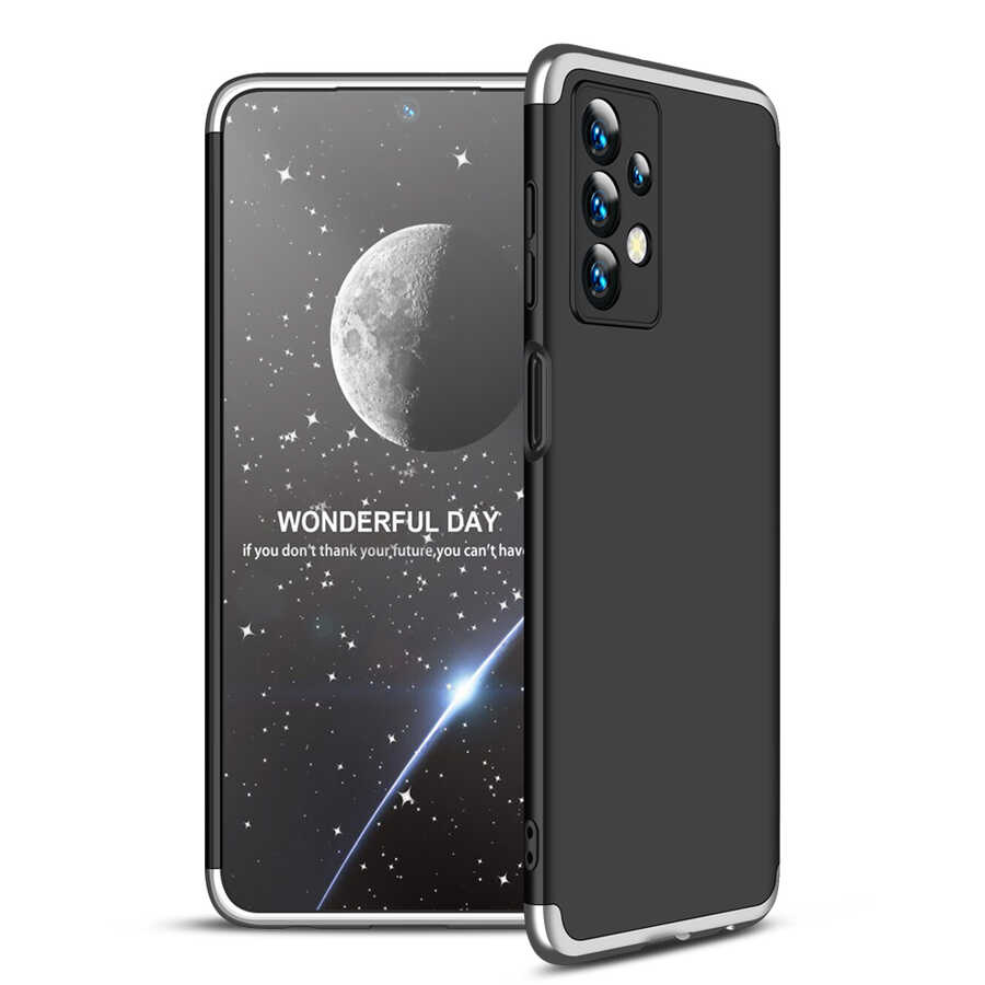 Galaxy A13 4G Kılıf Zore Ays Kapak - Siyah-Gri