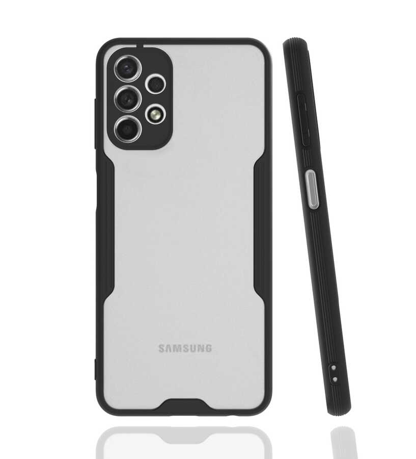 Galaxy A13 4G Kılıf Zore Parfe Kapak - Siyah