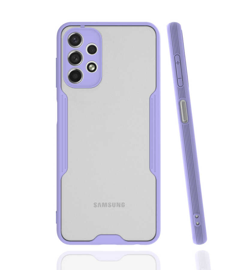 Galaxy A13 4G Kılıf Zore Parfe Kapak - Mor