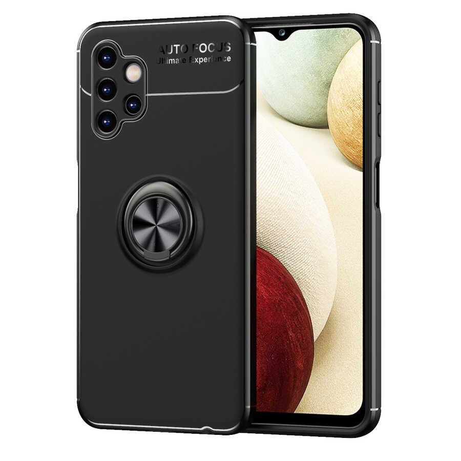 Galaxy A13 4G Kılıf Zore Ravel Silikon Kapak - Siyah