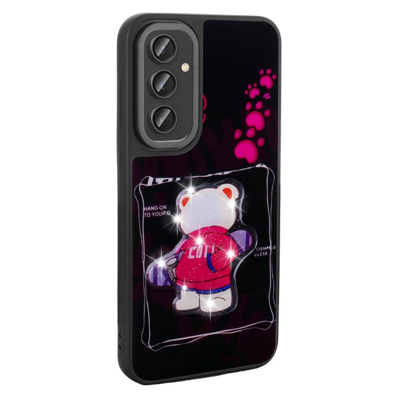 Galaxy A14 5G Case Shining Embossed Zore Amas Silicone Cover with Iconic Figure - 7