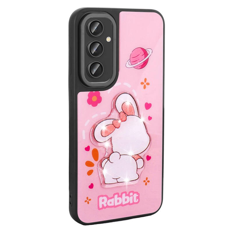 Galaxy A14 5G Case Shining Embossed Zore Amas Silicone Cover with Iconic Figure - 9