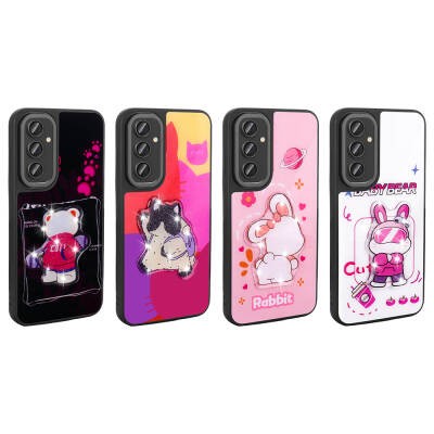 Galaxy A14 5G Case Shining Embossed Zore Amas Silicone Cover with Iconic Figure - 2