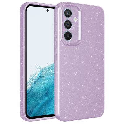 Galaxy A14 Case Camera Protected Silvery Luxury Zore Cotton Cover - Zore