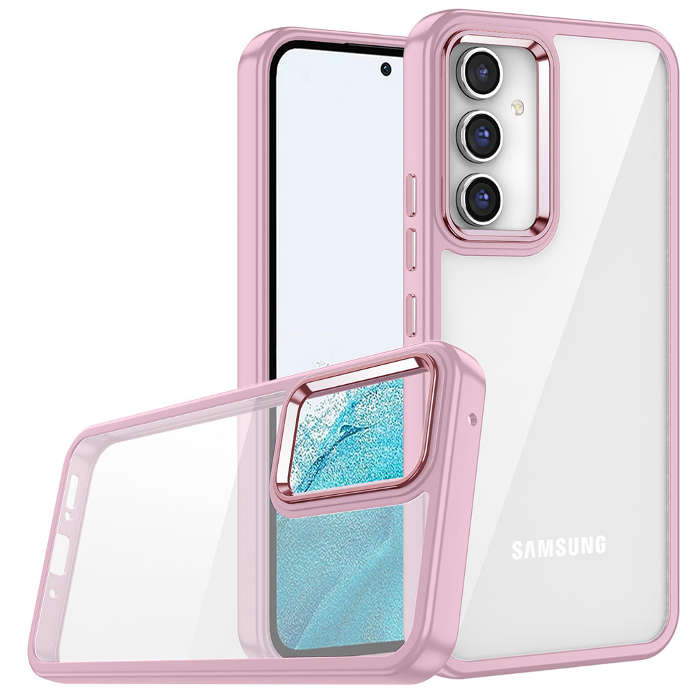 Galaxy A14 Kılıf Zore Flora Kapak - Rose Gold