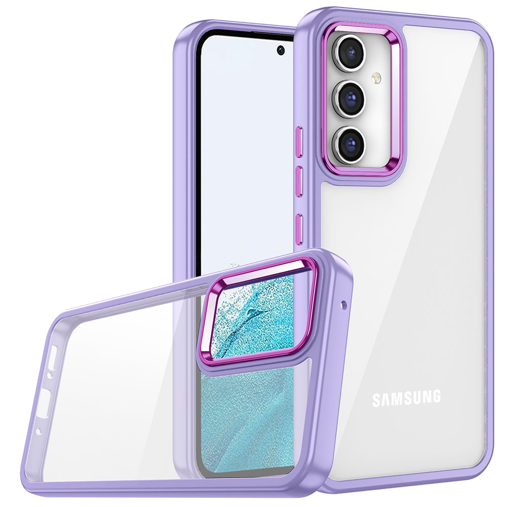 Galaxy A14 Kılıf Zore Flora Kapak - Lila