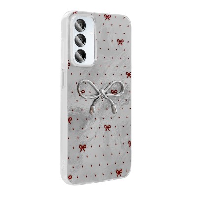 Galaxy A15 Case Camera Protection Figured Zore Ponti Silicone Cover - 8