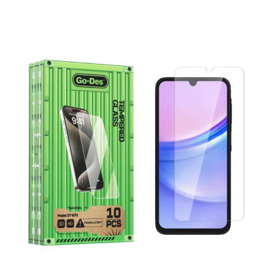 Galaxy A15 Go Des Fingerprint Free 9H Oleophobic Bom Glass Screen Protector - Go Des