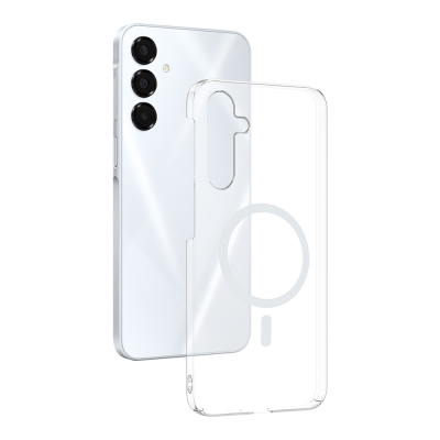 Galaxy A16 Camera Protected M-Safe Charging Transparent Zore London Hard PC Case - Zore