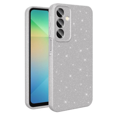 Galaxy A16 Case Camera Protection Glitter Luxury Zore Koton Cover Silver