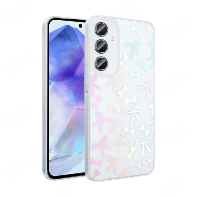 Galaxy A16 Case Transparent Figured Zore Folk Hard Cover - Zore