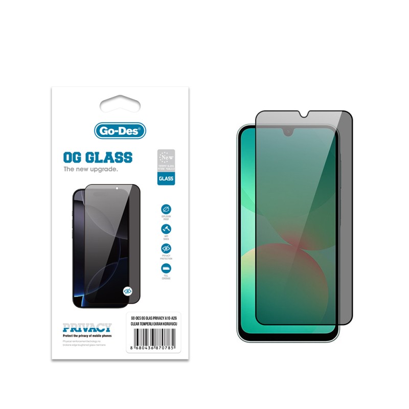 Galaxy A16 Go Des OG Glass Privacy Antistatic Tempered Glass Screen Protector - 2