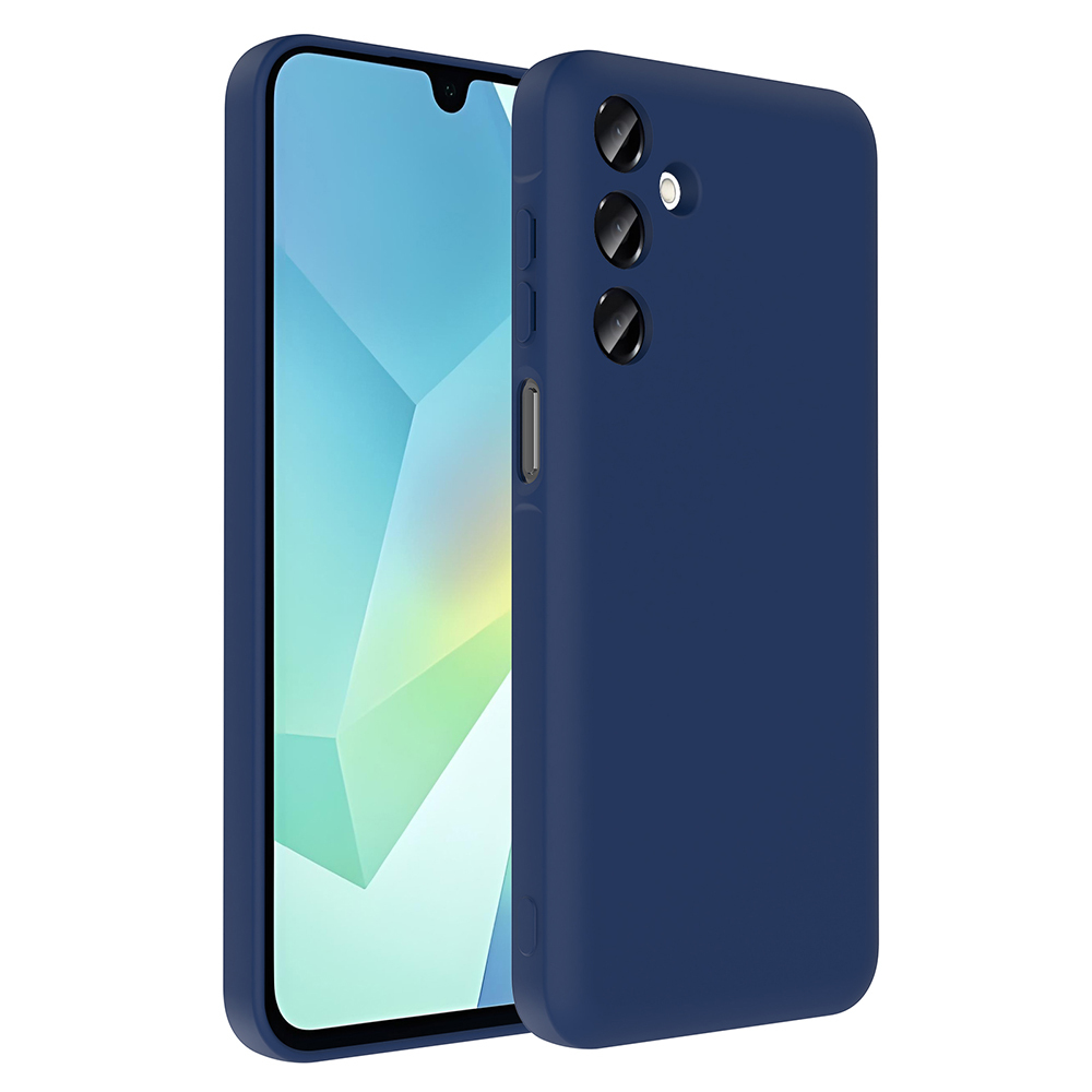 Galaxy A16 Kılıf Kamera Korumalı Kartlık Hazneli NXXA Vitra Kapak - Lacivert