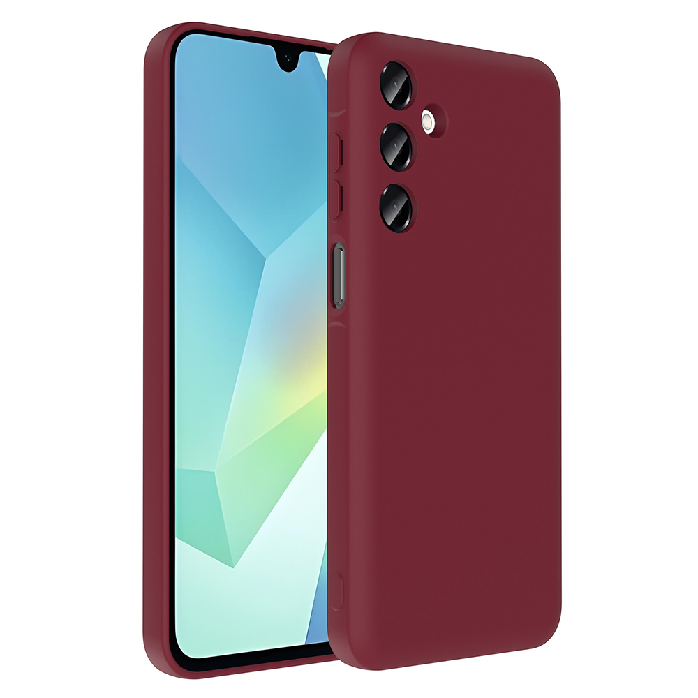 Galaxy A16 Kılıf Kamera Korumalı Kartlık Hazneli NXXA Vitra Kapak - Mürdüm