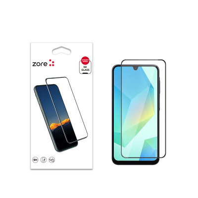 Galaxy A16 Zore Kenarları Kırılmaya Dayanıklı Cam Ekran Koruyucu - Zore