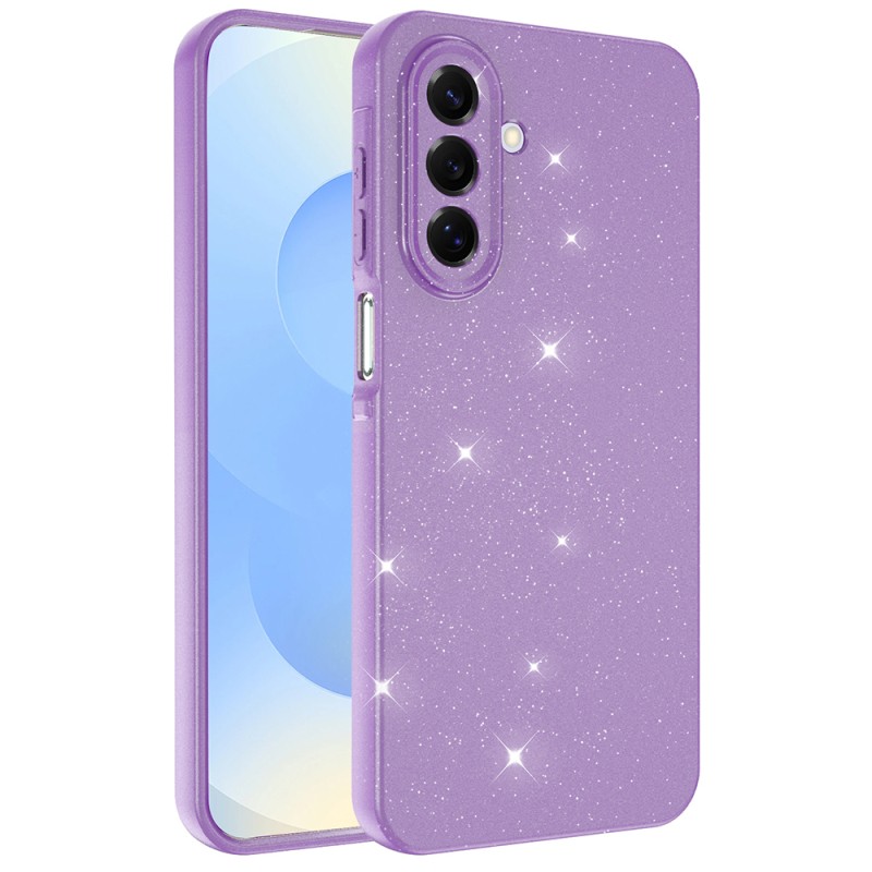Galaxy A17 Case with Camera Protection, Glittery Luxury Zore Cotton Cover - 5